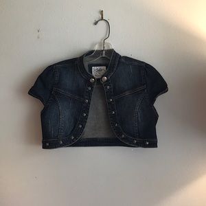 Justice  girls Jean vest